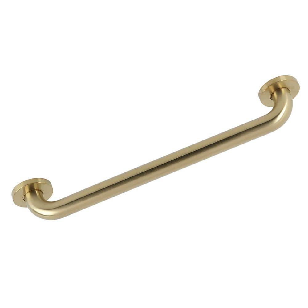 Kingston Brass Silver Sage 18 in. x 11/4 in. Grab Bar in Brushed Brass