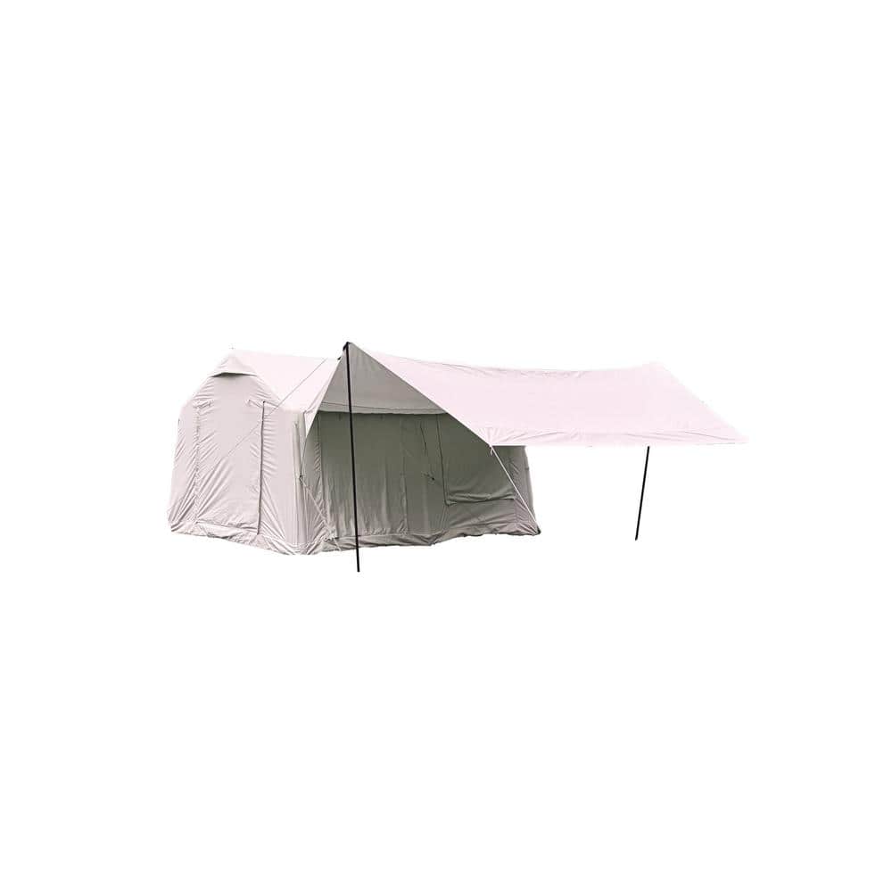 Tenleaf 9.8 ft. x 13 ft. Beige Easy Setup Waterproof and