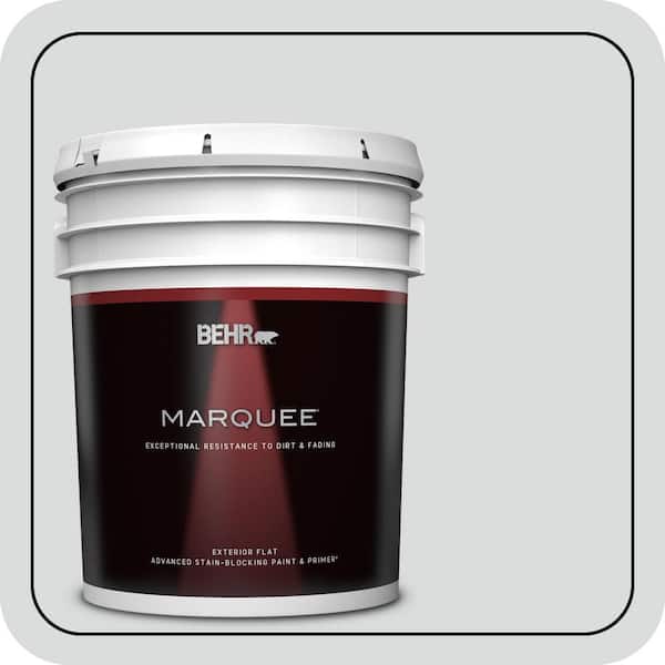 BEHR MARQUEE 5 gal. #PPL-65 Silver Charm Flat Exterior Paint & Primer