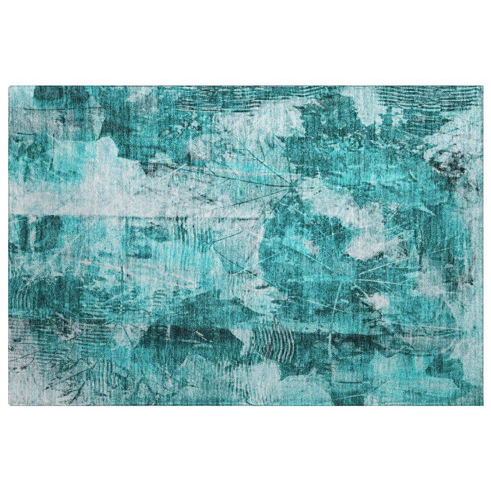 Dream Shag Premium Machine Washable Abstract ADS560 Teal 2 ft. x 3 ft. Accent Rug price history on PriceWatchPro