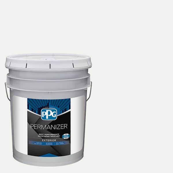 PERMANIZER 5 gal. PPG1001-1 Delicate White Semi-Gloss Exterior Paint
