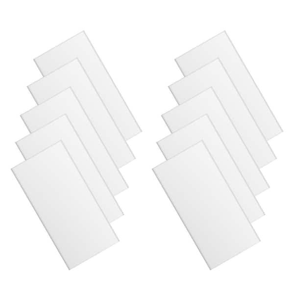 2 ft. x 4 ft. White PVC Drop In Ceiling Tile, case of 10 (80 sq. ft. )