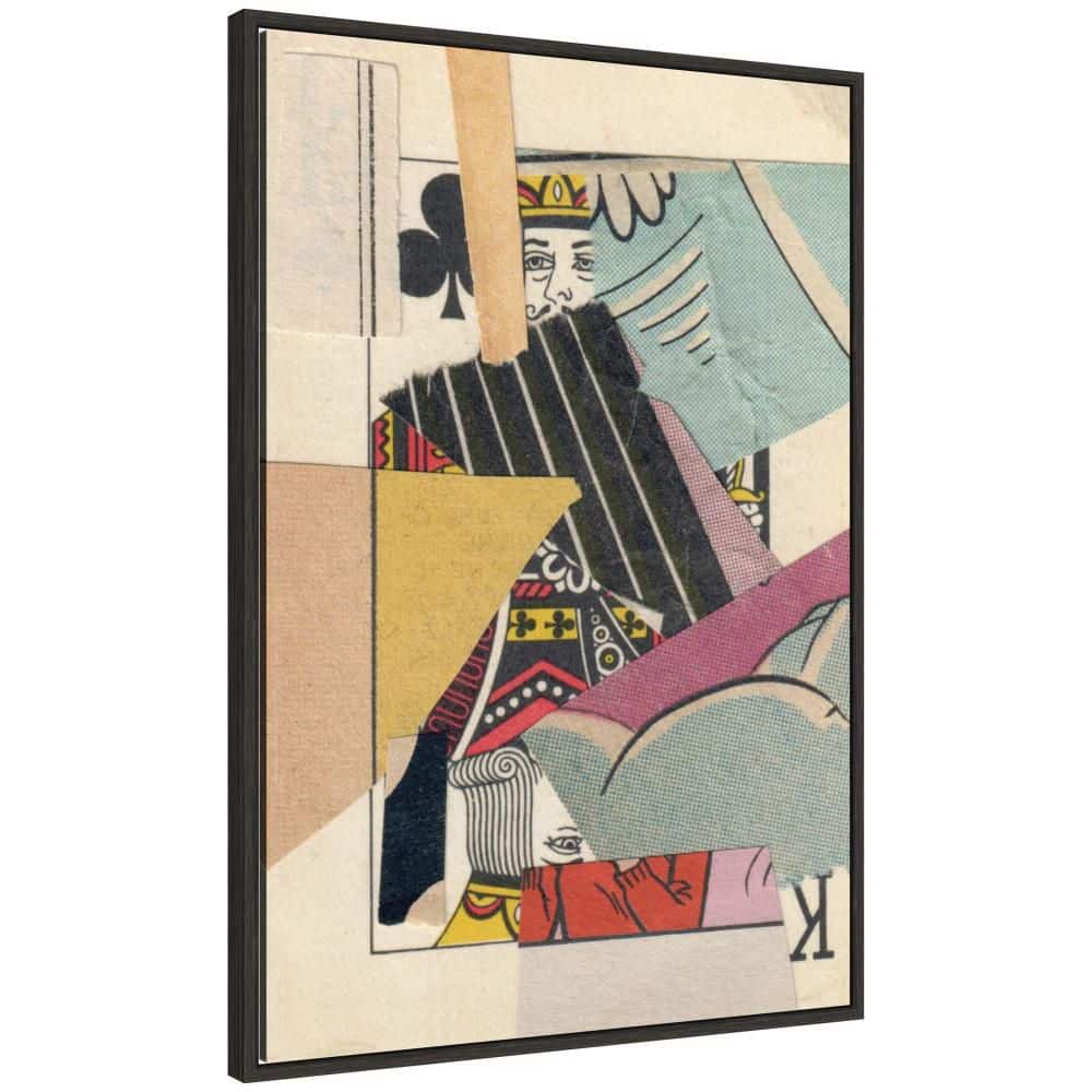 "Sylvie ""Abstract King"" by Felicia Dadak Abstract Framed Glass Art Print 33 in. x 23 in." price history on PriceWatchPro