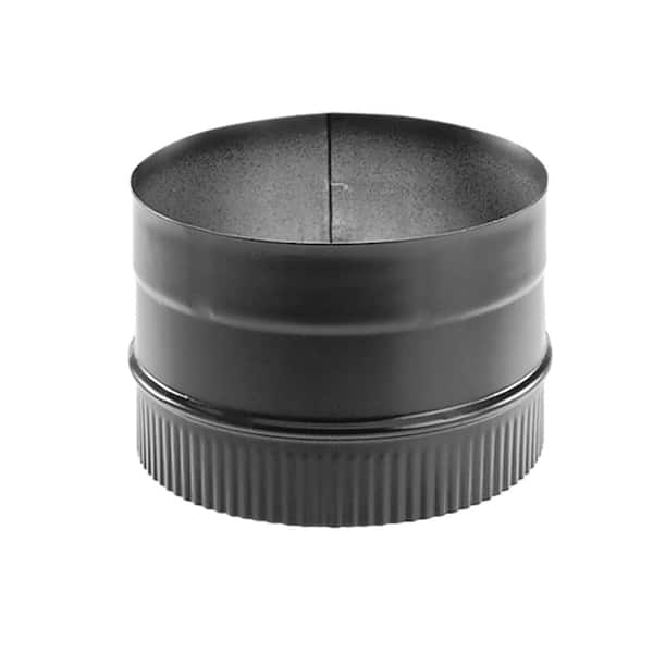 DuraVent DuraBlack 6 in. Single-Wall Chimney Stove Pipe Adapter