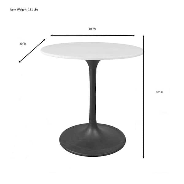 30 inch marble table discount
