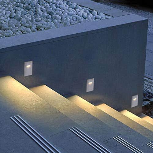Silver Stainless Steel Dimmable LED Step Light