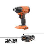 18V Cordless 1/4 in. Impact Driver with 18V Lithium-Ion 1.5 Ah Battery