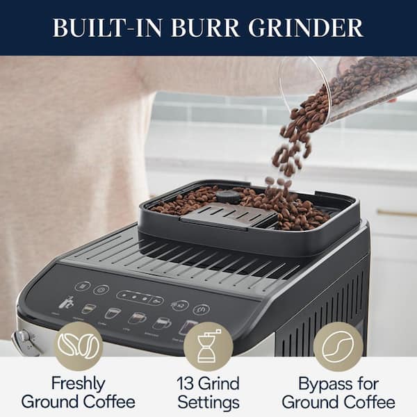 1 Cup Stainless Steel Magnifica Evo Coffee Maker and Espresso Machine