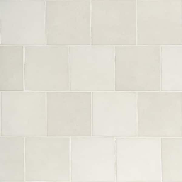 Coastal White 5x5 Glazed Ceramic Tile