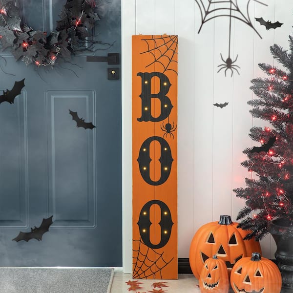 Glitzhome 24 Candy Shop Halloween Wooden Standing Easel Sign 