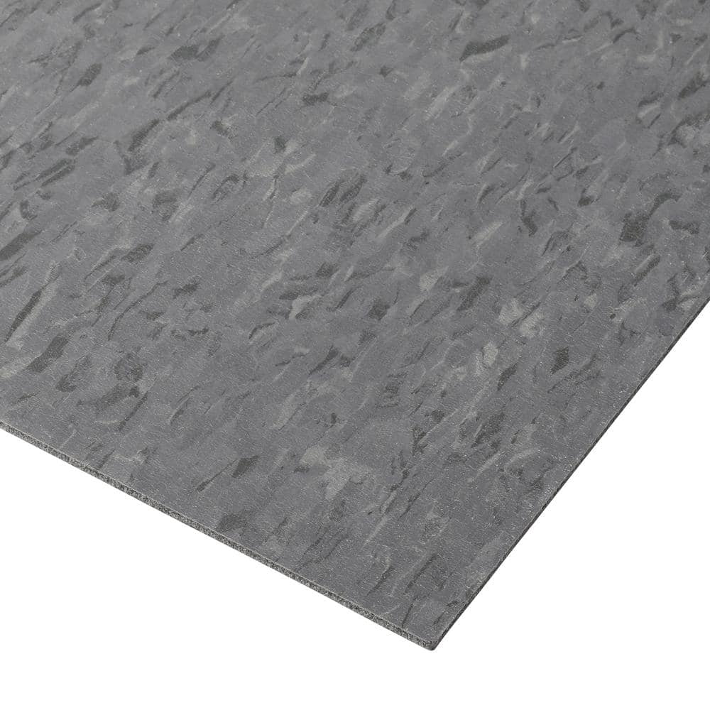 Charcoal Gray 12x12 Water Resistant Vinyl Floor Tile