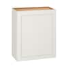 Hampton Bay Westfield Feather White Assembled Wall Kitchen Cabinet (24 in. W x 12 in. D x 30 in. H)