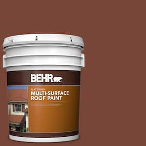 5 gal. #S200-7 Earth Fired Red Flat Multi-Surface Exterior Roof Paint