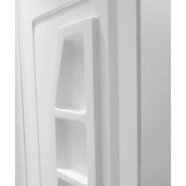 Rose 48 in. x 36 in. x 74 in. 3-Piece DIY Friendly Alcove Shower Surround in White Rose 48 in. x 36 in. x 74 in. 3-Piece DIY Friendly Alcove Shower Surround in White