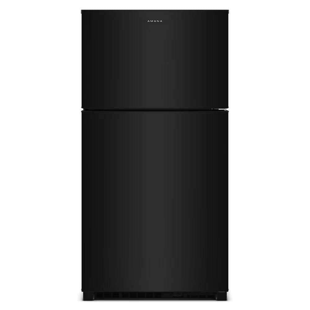 Amana 32.5 in 21 cu. ft. Wide Top-Freezer Refrigerator Black With