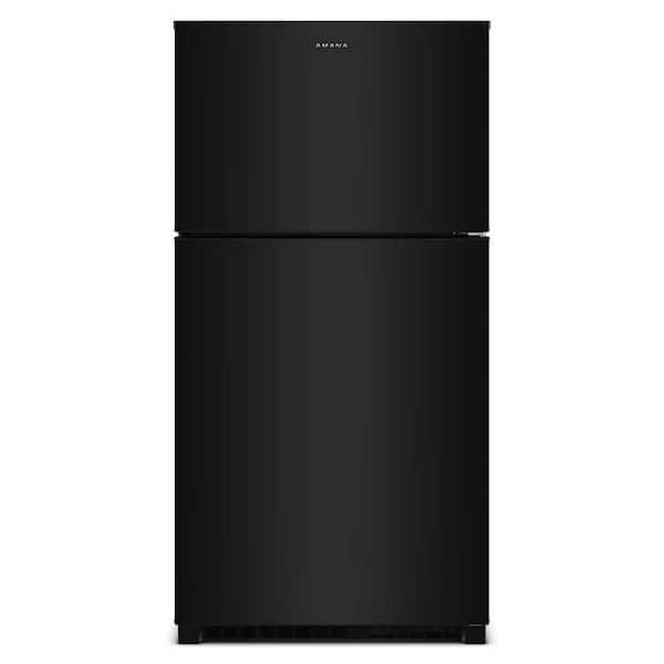 ブラックトップフリーザー冷蔵庫 black-whirlpool-top-freezer-