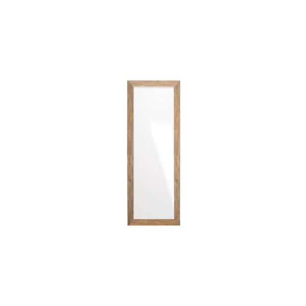 BrandtWorks Brown Barnwood Framed Wall Mirror 25.5 in. W x 70.5 in. H
