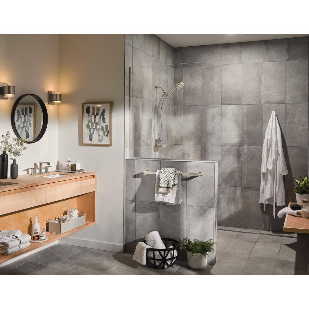 Moen Genta Brushed Nickel Two-Handle Bathroom Sink Faucet