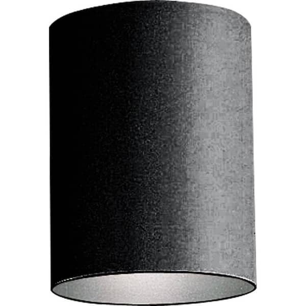 Progress Lighting Cylinder Collection 5" Black Modern Outdoor Ceiling Light