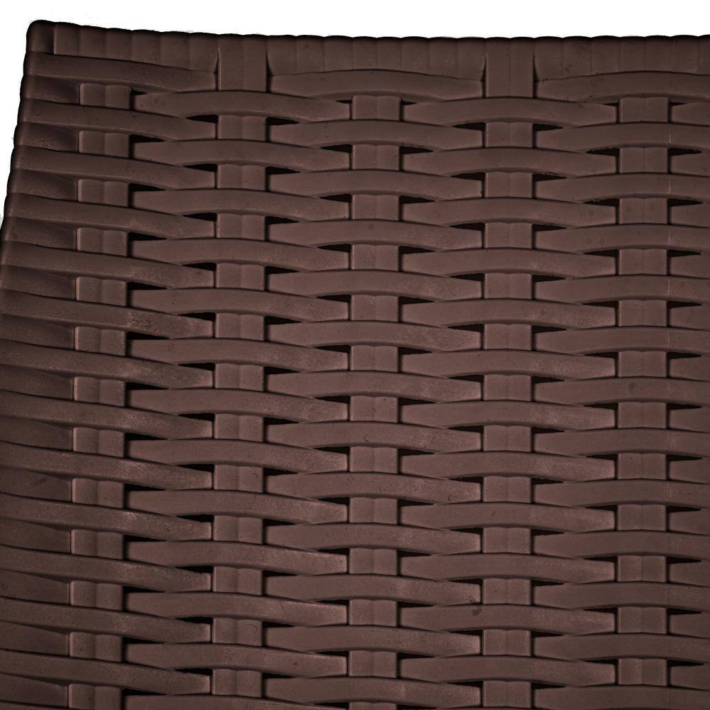 Kent Brown Plastic Outdoor Dining Armchair
