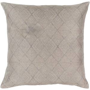 Tethys Slate 18 in. x 18 in. Square Pillow Cover