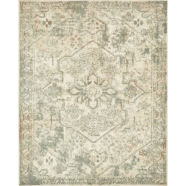 Unique Loom Tuareg Sandstorm Ivory 8' 0 x 10' 0 Area Rug