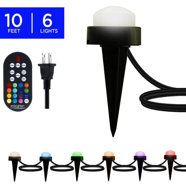 Reviews for Enbrighten Seasons Plug-In Black LED Color Changing Path ...