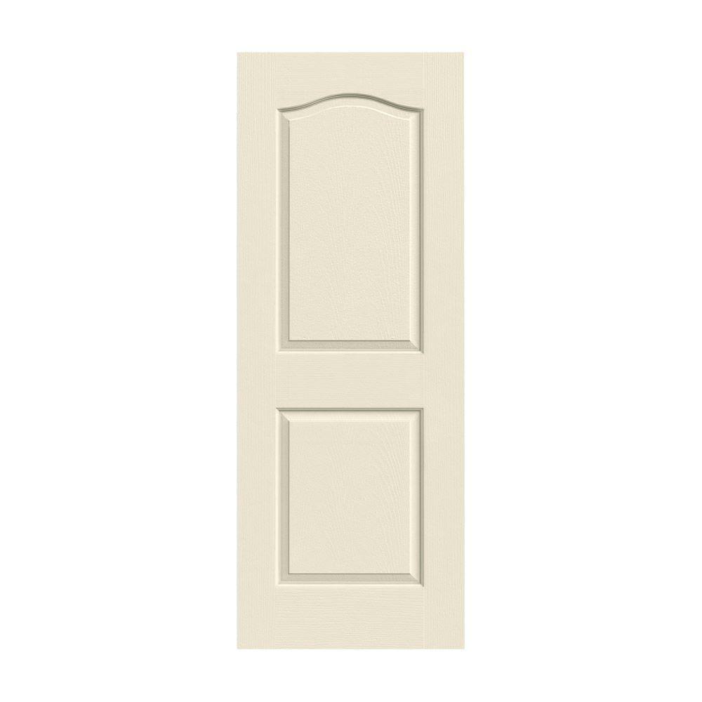 JELD-WEN 30 in. x 80 in. Camden Primed Textured Molded Composite ...