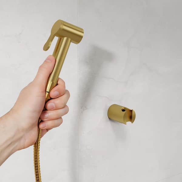 GRANDJOY Modern 1-Handle Bidet Faucet with Handle Wall Mount Bidet