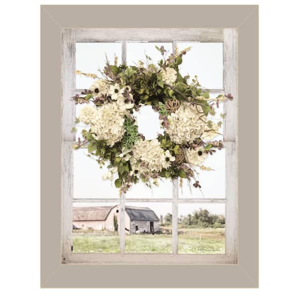 HomeRoots Pleasant View Gray by Unknown 1 Piece Framed Graphic Print Typography Art Print 18 in. x 14 in. .