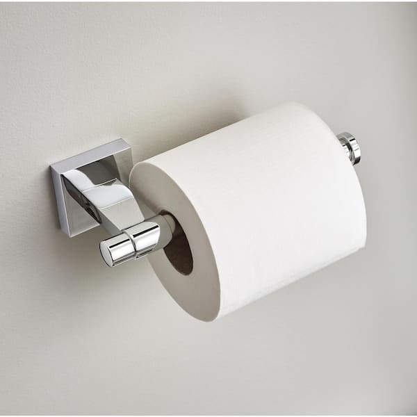 MAX51-PC Maxted Wall Mount Single Post Toilet Paper Holder Bath Hardware Accessory in Polished Chrome