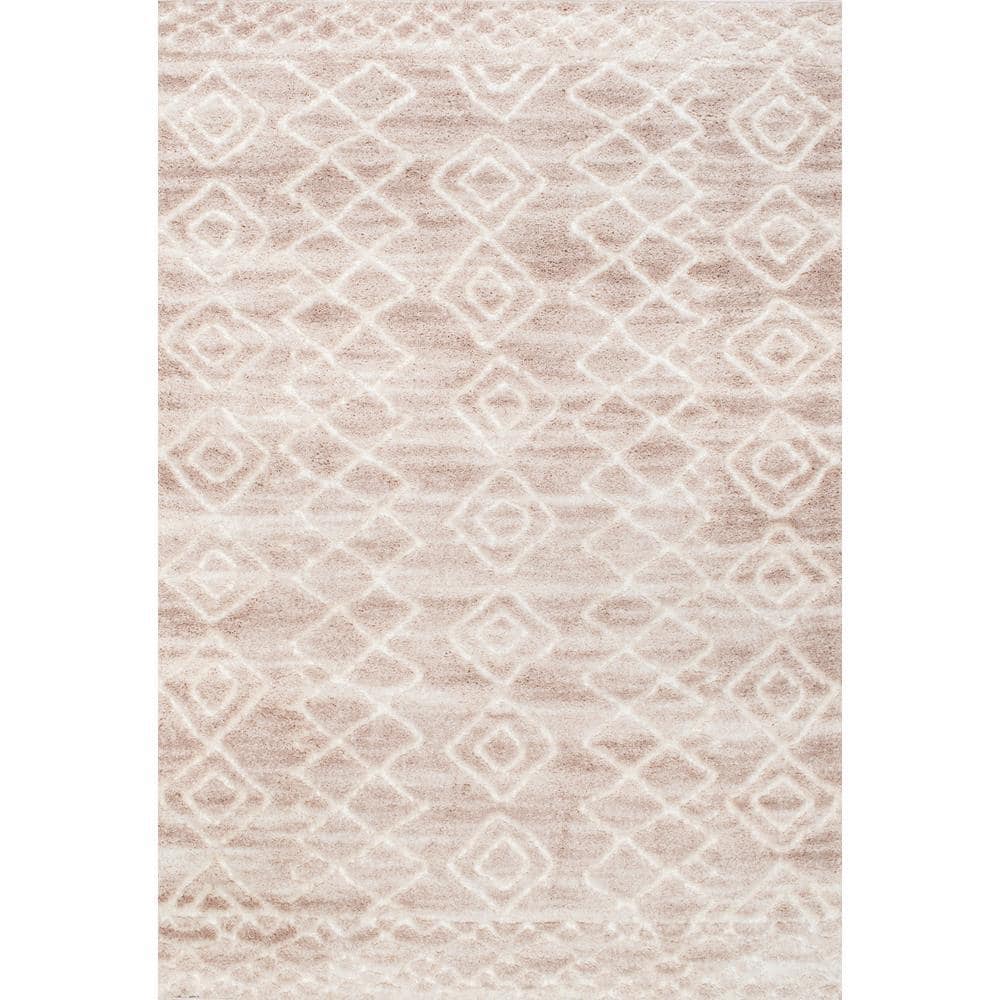 La cushion rug マイクロムートン ベージュ 185×185 cm ムートンラグ