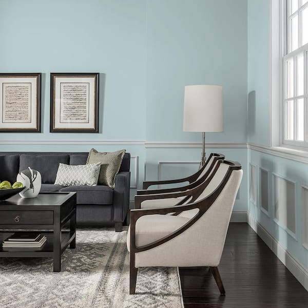 Glidden 8 oz. PPG1034-4 Misty Surf Satin Interior Paint