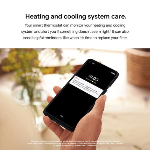 Google Nest Smart Thermostat (Snow)