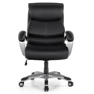 Black Leather Executive Chair Office Chair Adjustable Rolling High Back