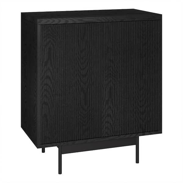 Meyer&Cross Whitman 28 in. Black Grain Rectangular Accent Storage Cabinet