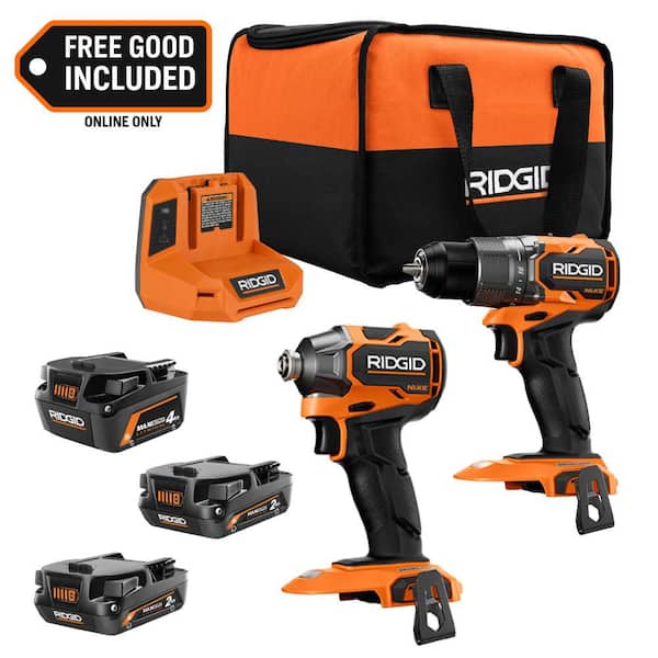18V NUKE SubCompact Brushless Cordless 2-Tool Combo Kit with 18V 4.0 Ah MAX Output Lithium-Ion Battery