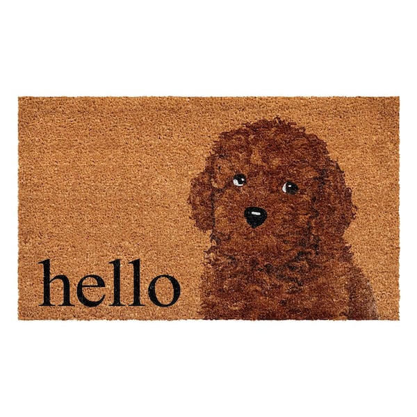 Calloway Mills Brown Toy Poddle Doormat 17" x 29"