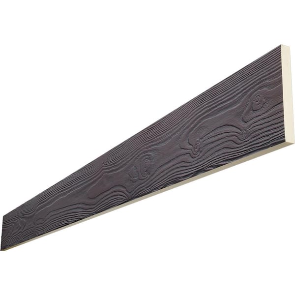 Ekena Millwork Endurathane 1 in. H x 6 in. W x 12 ft. L Sandblasted Sangria Faux Wood Beam Plank