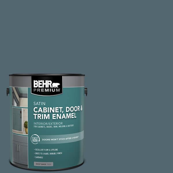 BEHR PREMIUM 1 gal. #MQ5-25 Rush Hour Satin Enamel Interior/Exterior Cabinet, Door & Trim Paint