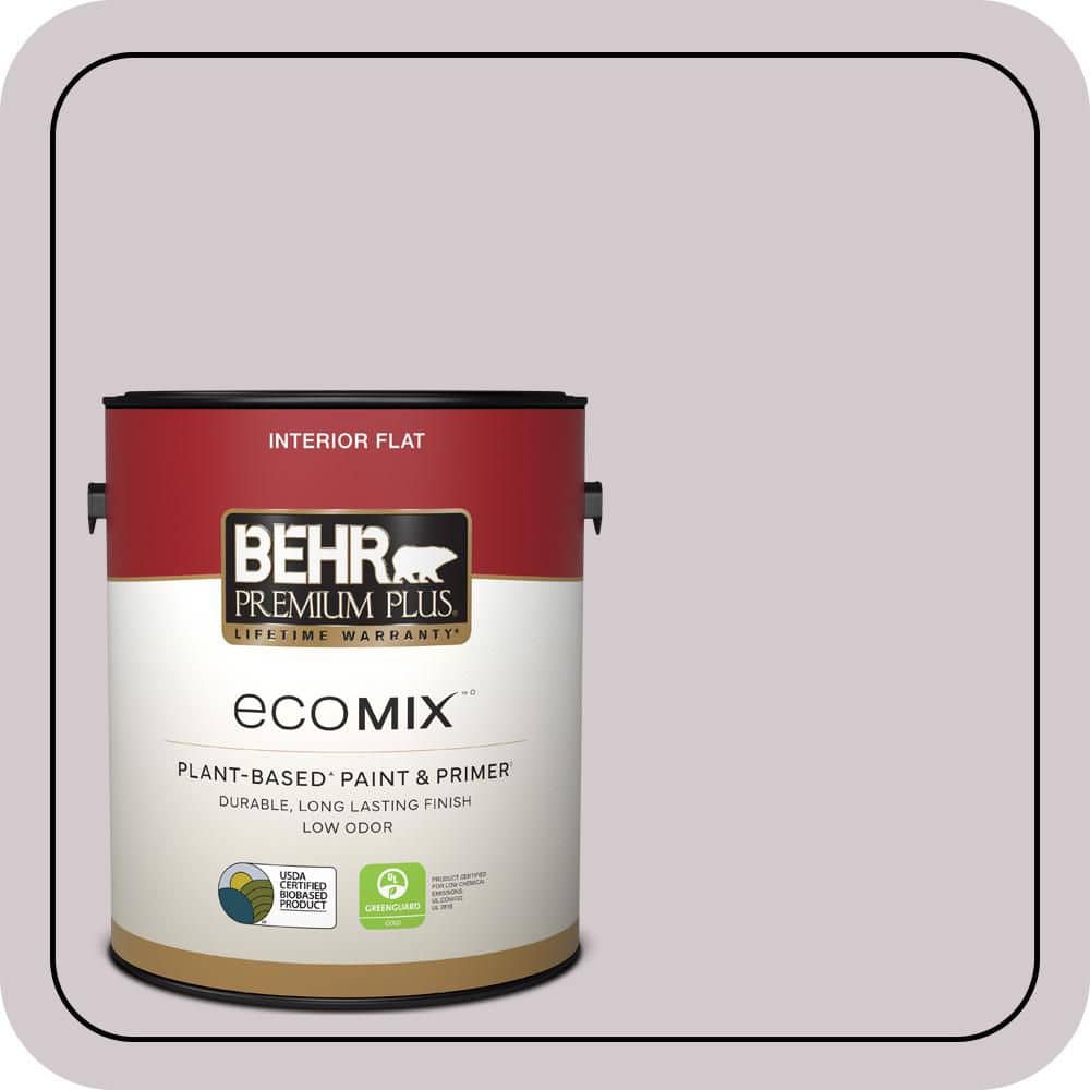 1 gal. #N110-1 Dusty Lilac Flat EcoMix Plant-Based Interior Paint & Primer price history on PriceWatchPro