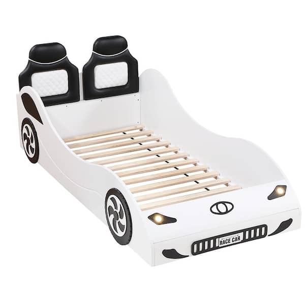 Acme Furniture Colen White Finish Twin Adjustable Sleigh with Upholstered