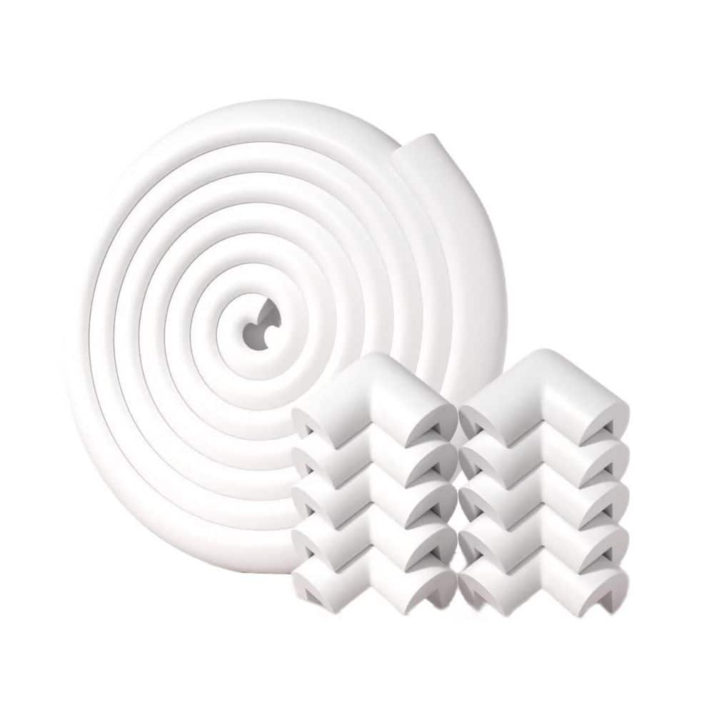 0.47 in. x 1.38 in. x 16.4 ft. White Wall Corner Protector with 10 Corners, Composite Rubber Foam Drywall Corner Bead price history on PriceWatchPro