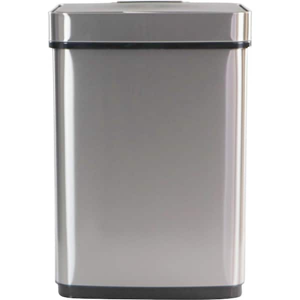 13.2 Gal. Stainless Steel Metal Household Trash Can with Sensor Lid