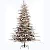 Puleo International 7.5 ft. Pre-Lit Incandescent Aspen Green Fir ...