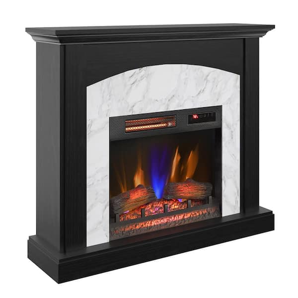 Duraflame 43.5 in. Freestanding Wall Mantel Electric Fireplace in Faux Marble