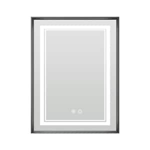 20 in. W x 26 in. H Rectangular Aluminum Alloy Framed Recessed/Surface Mount Medicine Cabinet with Mirror Dimmable LED