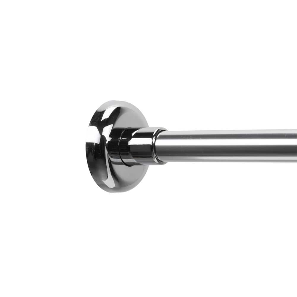 Adjustable Silver L-Shaped Aluminium Shower Curtain Rod