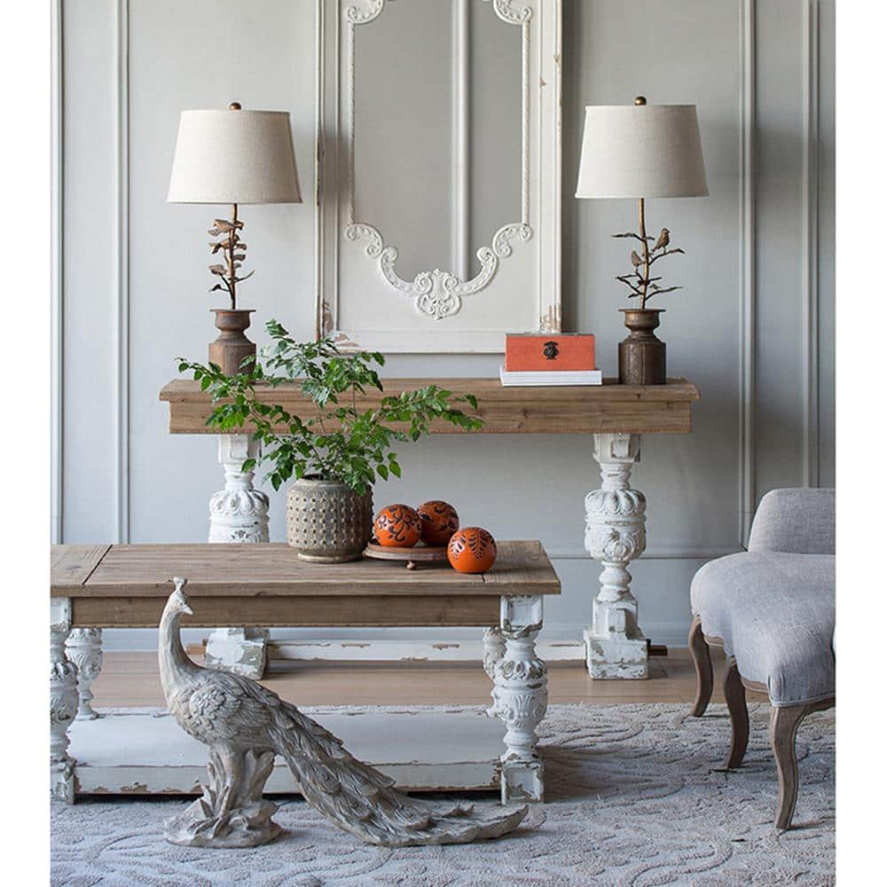 Distressed Gray Ceramic Beaded Indoor Outdoor Planter