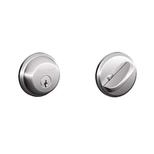 B60 Series Bright Chrome Single Cylinder Deadbolt Certified Highest for Security and Durability